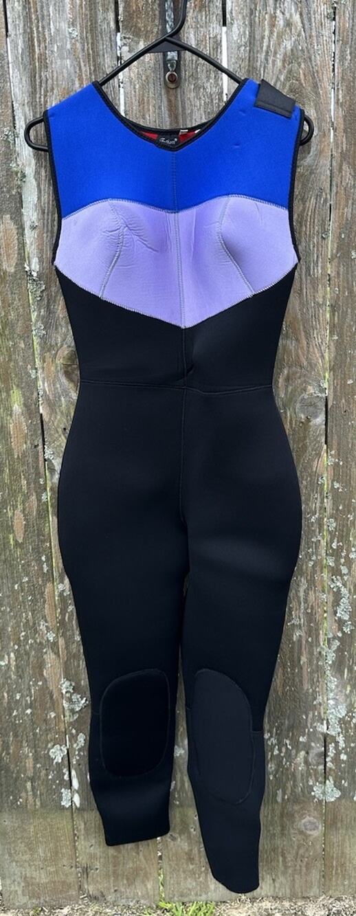 Vintage Fathom Womens Nylon Spandex Snorkling SCUBA Zip Dive Suit Size L---5